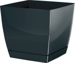 Prosperplast Coubi Dukp100 pilkos spalvos 10x10x9.2 cm vazonas