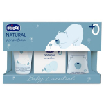 Chicco Natural Sensation rinkinys: prausiklis, balzamas, kvepalai