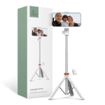 Tech-Protect L03S Bluetooth selfie stick with remote control, tripod up to 148cm and 180 head - white