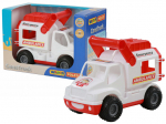 Žaislinis greitosios pagalbos automobilis ConsTruck, baltas/raudonas