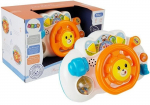 Žaislinis vairas kūdikiui Lean Toys, oranžinis