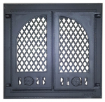 Durelės židinio su stiklu