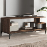 Tv spintelė, ruda, 102x40x41cm, apdirbta mediena ir plienas