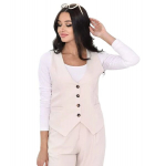 Liemenė moterims Abito Moda 225220 02, smėlio spalvos