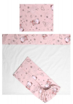 Lorelli vaiki&scaron;kas patalynės komplektas Tiny Dream Pink Ballerina, 60x120, 3 dalių