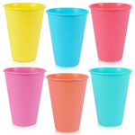 Plastikiniai puodeliai 400 ml 6 vnt.