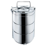 Pietūs žvėrynas terminis plienas 3 lygių 3x900 ml