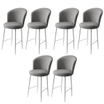 Baro kėdės rinkinys (6 vienetai) Fora - Grey, White