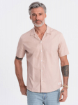 Mar&scaron;kiniai vyrams Ombre Clothing v6 om-shss-0168, smėlio spalvos