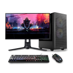 Kompiuteris Gaming PC Cyber 2 Komplekt, AMD Ryzen&trade; 5 5600 4.6 GHz, 1 TB SSD, RAM 16 GB, GeForce RTX&trade; 5060 8GB, PSU 600W, Windows 11 24″ 1920 x 1080 @ 180Hz