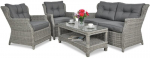 Lauko baldų komplektas TRIVENTO 2, Stone Grey