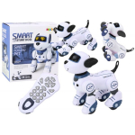 Nuotoliniu būdu valdomas interaktyvus &scaron;uo - robotas Lean Toys, mėlynas/baltas