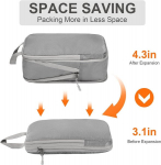 Kompresinis lagaminų krep&scaron;ių dėklas Compression Packing Cubes, 3 dalių, pilkas