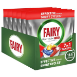 Fairy indaplovių tabletės Platinum Plus All In One Lemon, 114 vnt.