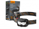 Įkraunamas LED priekinis žibintas 2 x 5W IP65 - neutrali balta (5000K) - 500Lm
