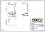 MEDICLINICS M09ACS-FIL Machflow rankų džiovintuvas, Satinas