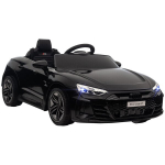 Vaiki&scaron;kas automobilis, elektrinis automobilis, &bdquo;Audi&ldquo; licencijuotas, su saugos diržu, nuotolinio valdymo pultu, ap&scaron;vietimu, juodos spalvos, 103 x 58 x 41 cm