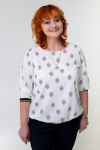Moteri&scaron;ka palaidinė, balta/juoda