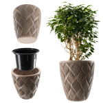 Vazonas Vazonas su įdėklu, smėlio spalvos dangtelis, 32,5 cm