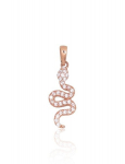 Auksinis pakabukas "Snake III" i&scaron; raudono 585 prabos aukso DS01K697