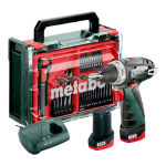 Akumuliatorinis suktuvas Metabo Powermaxx Bs Basic 12v su 41 priedu