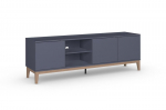 TV staliukas Notio Living Pelle, pilkas/rudas