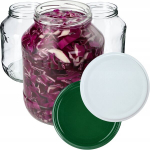 Stiklainiai su hermetiniais dangteliais Fi89, 1,7 L, 4 vnt.