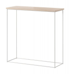Stalas-konsolė ADRK Furniture Milan, baltas/rudas