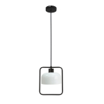 Pakabinamas &scaron;viestuvas Candellux Lighting Zodiac 1x40W E27 baltas/juodas