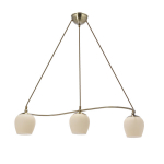 Kabantis &scaron;viestuvas Candellux Serano 3x60W E27, patinuota apdaila, kreminis gaubtas