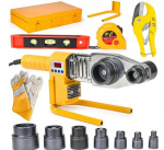 Plastikinių vamzdžių suvirinimo aparatas Powermat PM-ZGP-2800, 2800W, 16-63mm