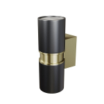 Lauko sieninis &scaron;viestuvas Maytoni O582WL-02B, juodas/žalvaris