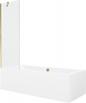 Vonia Mexen Cube su apdaila ir stiklo sienele, 170x80 cm + 60 cm