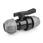 Vožtuvas Bradas PE vamzdžiams 25/25mm, PN10