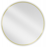 Vonios veidrodis Mexen Loft Round, 80 cm, auksinis