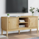 Televizoriaus spintelė floro, va&scaron;ko ruda, 114x43x55cm, pu&scaron;is