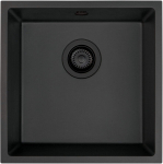 Granitinė virtuvinė plautuvė Deante Corda ZQA_G10A, Metallic graphite