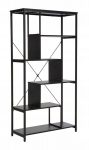 Regał Net A juodas metalinis lofto stovas 85&times;35&times;163 cm