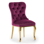 Valgomojo kėdė Wood Garden Madame Glamour, violetinė