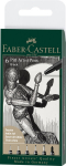 Ra&scaron;ikliai pie&scaron;imui Faber-Castell Pitt Artist Pen #199, 6vnt (XXS,XS,S,F,M,1.5)