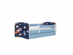 Vaiki&scaron;ka lova su čiužiniu be stalčiaus Kocot Kids BabyDreams Blue cosmos 160x80 cm, mėlyna