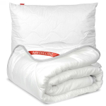 Visasezoninė antklodė ir pagalvė 200x220 cm, 70x80 cm, balta