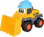Žaislinis Volvo buldozeris su &scaron;ypsena, 25 cm, geltonas