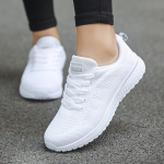 (41WhiteShoes)Moteri&scaron;ki sportbačiai Laisvalaikiai batai Plok&scaron;tieji oro tinkleliai kvėpuojantys treniruokliai Moteri&scaron;ki sportbačiai Moteri&scaron;ki batai Krep&scaron;elis Tenis Feminino, 41