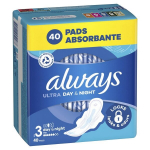 Higieniniai paketai Always Ultra Size 3 Day & Night, 40 vnt.