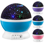 Projektorius 360 LED Star Light &ndash; žvaigždžių projektorius ir naktinis ap&scaron;vietimas vaikams