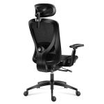 Žaidimų kėdė Huzaro Combat 7.3 black mesh, su i&scaron;skleidžiamu pakoju