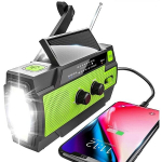 Radijas ir žadintuvai, avarinis saulės radijo imtuvas, &scaron;vaistiklis AM/FM su LED žibintuvėliu, USB prievadas, SOS signalizacija