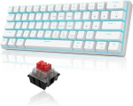 Klaviatūros, 60% &bdquo;Mini Blue Switch&ldquo; mechaninė klaviatūra, &bdquo;Ice Blue&ldquo; ap&scaron;vietimas