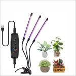 USB augalų auginimo lempa 1&ndash;4 galvučių viso spektro LED auginimo lemputė su pritemdomu laikmačiu &bdquo;Phyto Succulent&ldquo; lempa Papildoma &scaron;viesos lempa